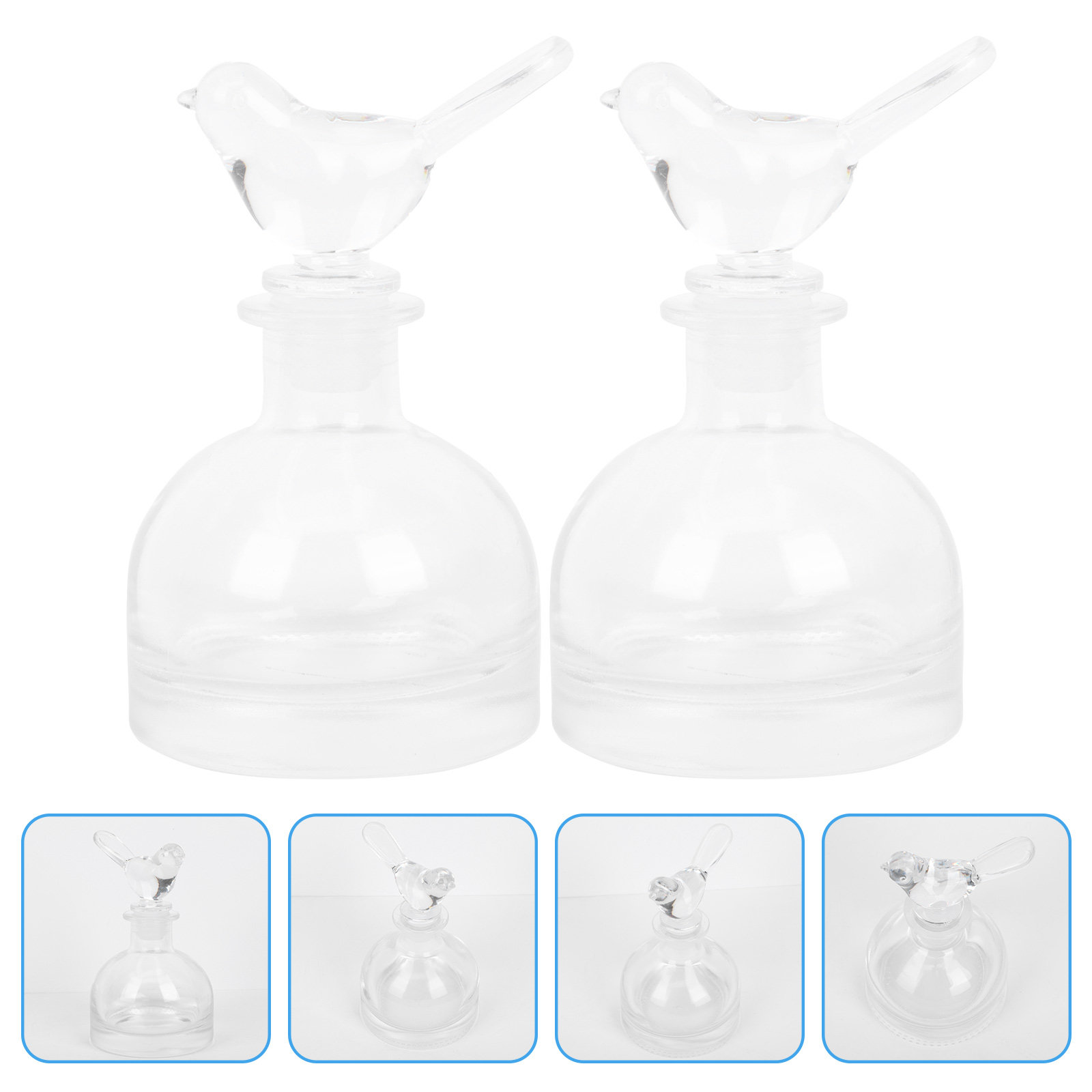 Home Fragrance Us - 2 botellas de vidrio para perfume,