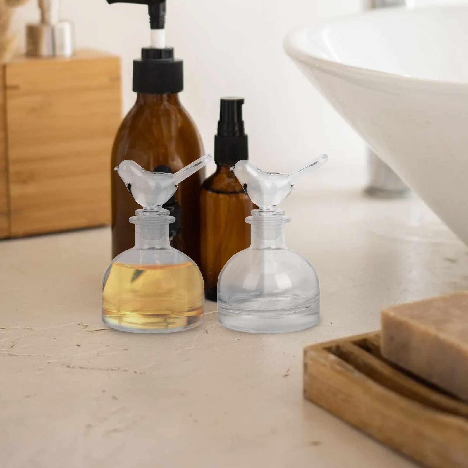 2 botellas de vidrio para perf - Home Fragrance Us reseña y precio