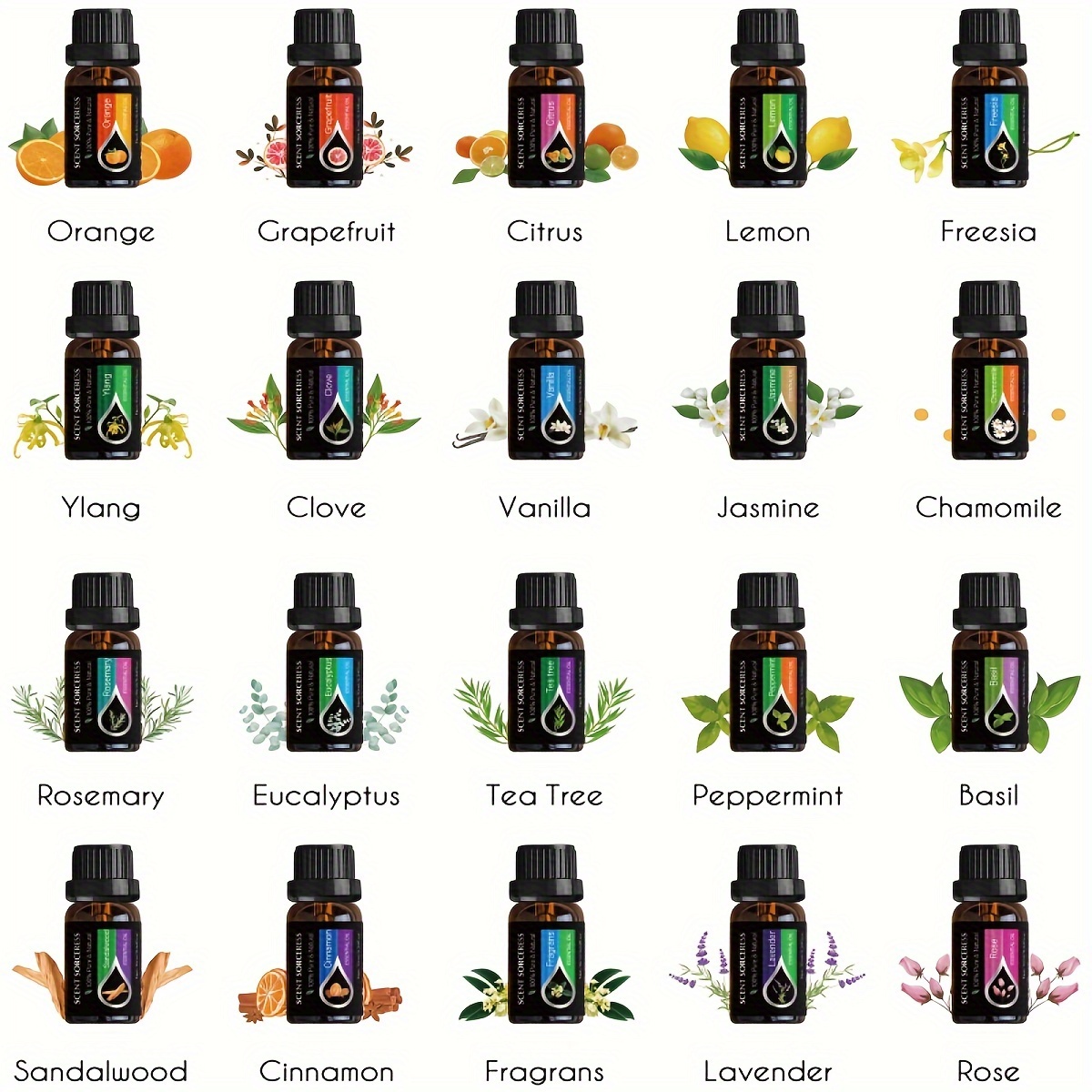 20 unids/set de aceites esenci - Home Fragrance Diffuser Oil reseña y precio