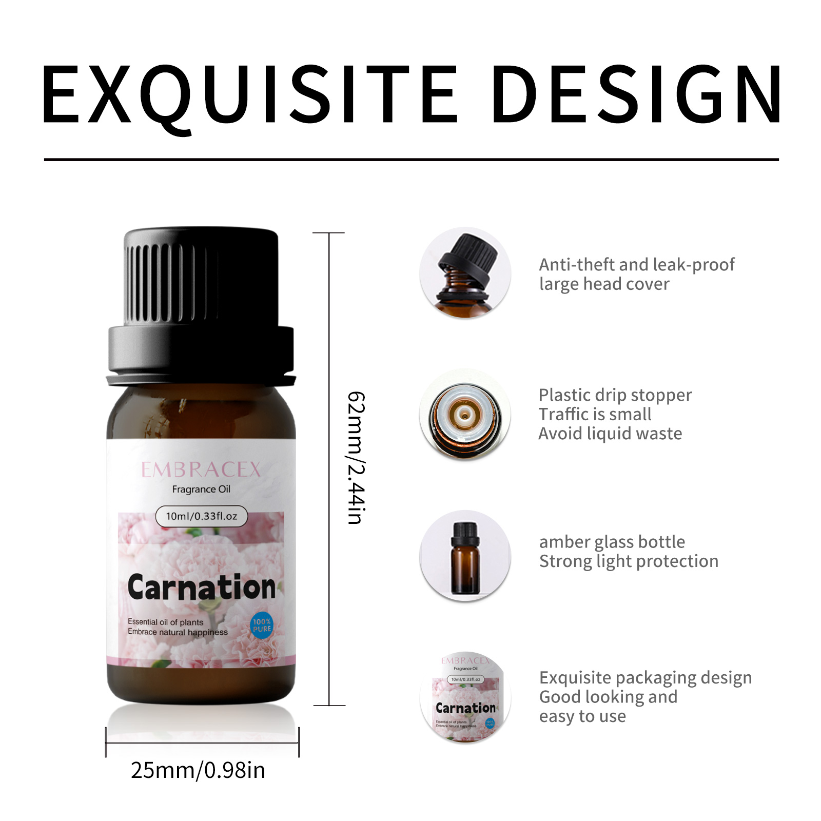 Aceite Esencial de Clavel de 1 - Home Fragrance Diffuser Oil reseña y precio